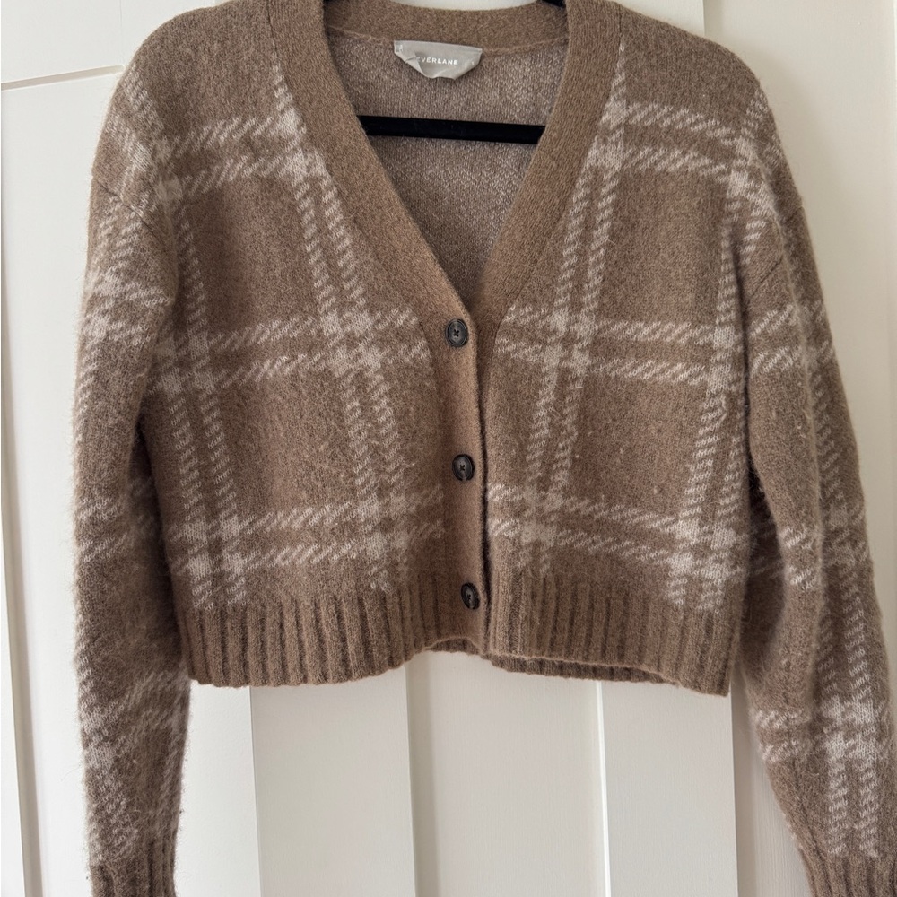 Brown Plaid Sweater
